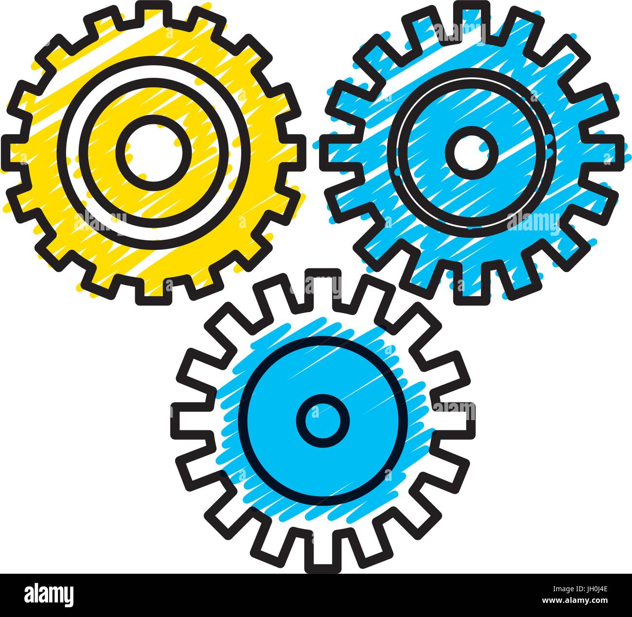 industry gears to process engineering Stock Vector Image & Art - Alamy