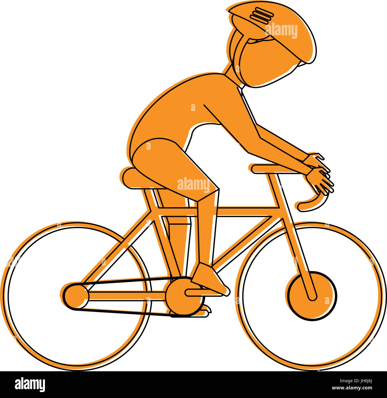cyclist athlete sport avatar icon image Stock Vector Image & Art - Alamy