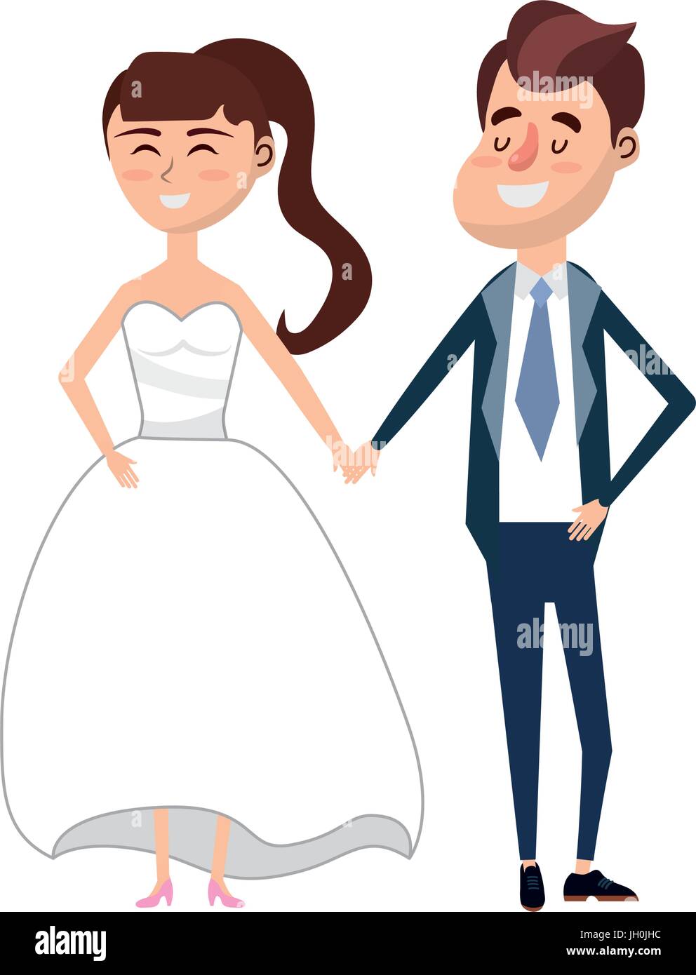 happy couple together and romantic celebration Stock Vector Image & Art ...