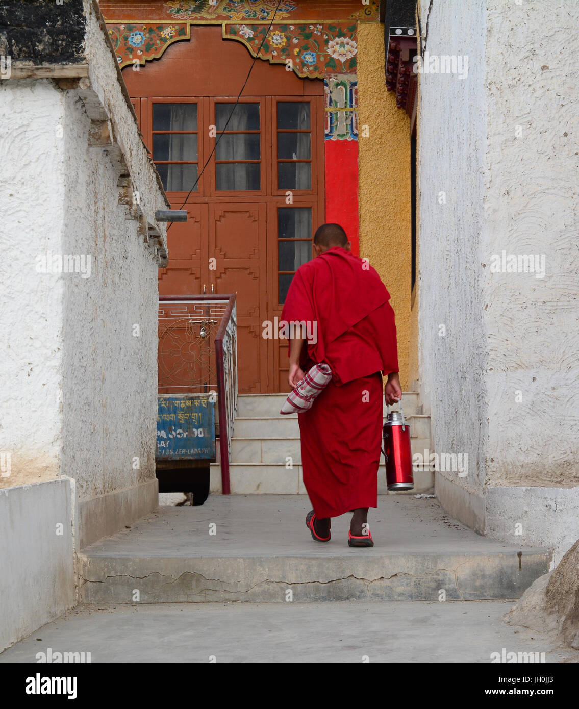 Ladakh, India - Jul 17, 2015. A Tibetan monk in Ladakh, India. Ladakh ...