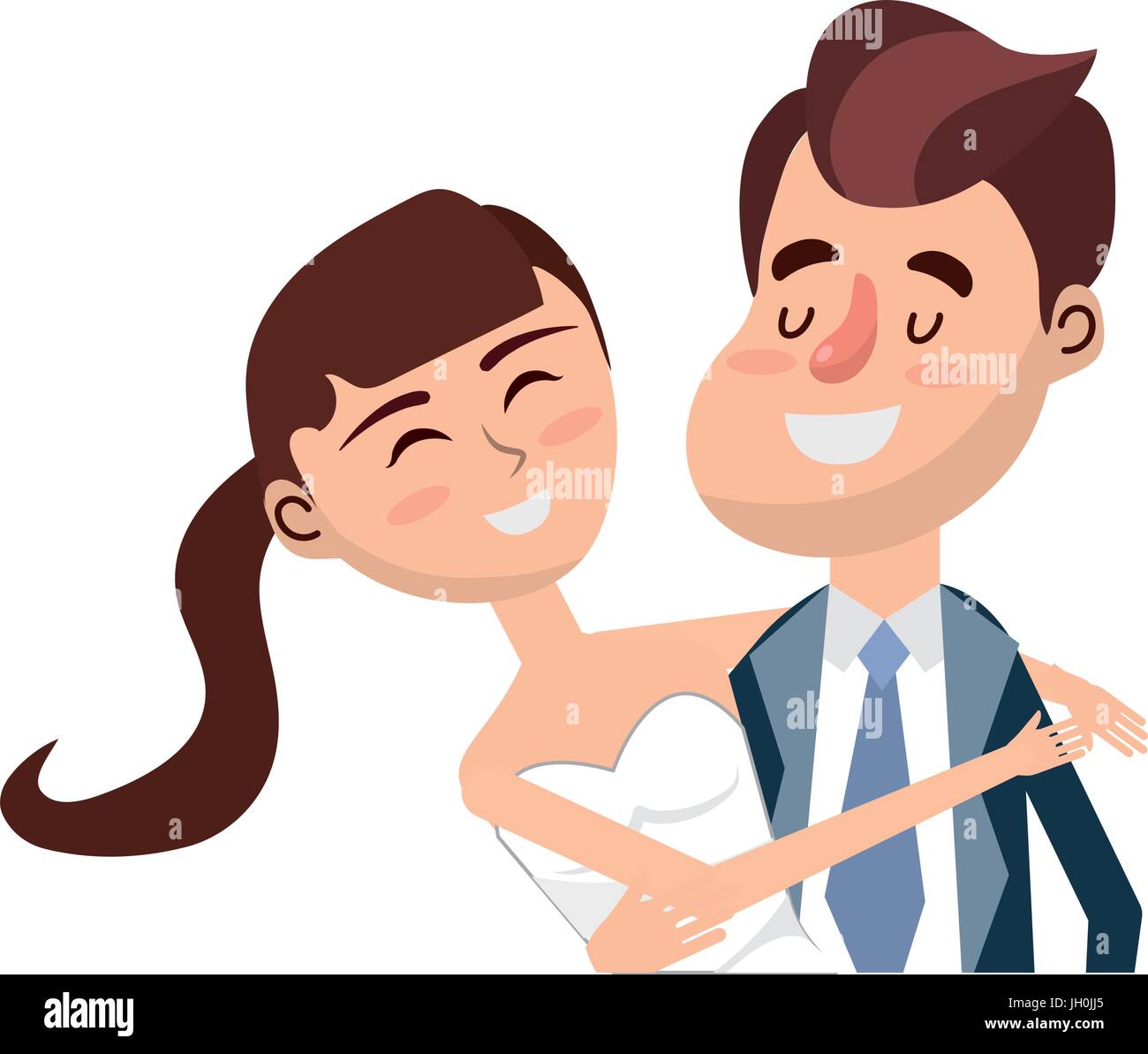 happy couple together and romantic celebration Stock Vector Image & Art ...