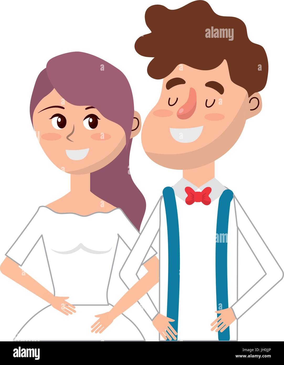happy couple together and romantic celebration Stock Vector Image & Art ...