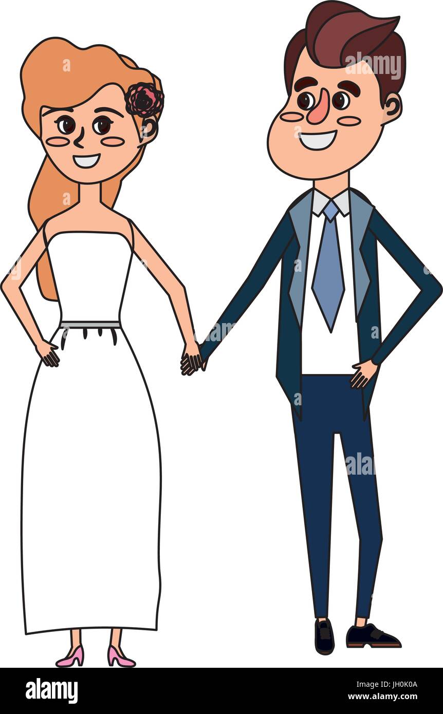happy couple together and romantic celebration Stock Vector Image & Art ...