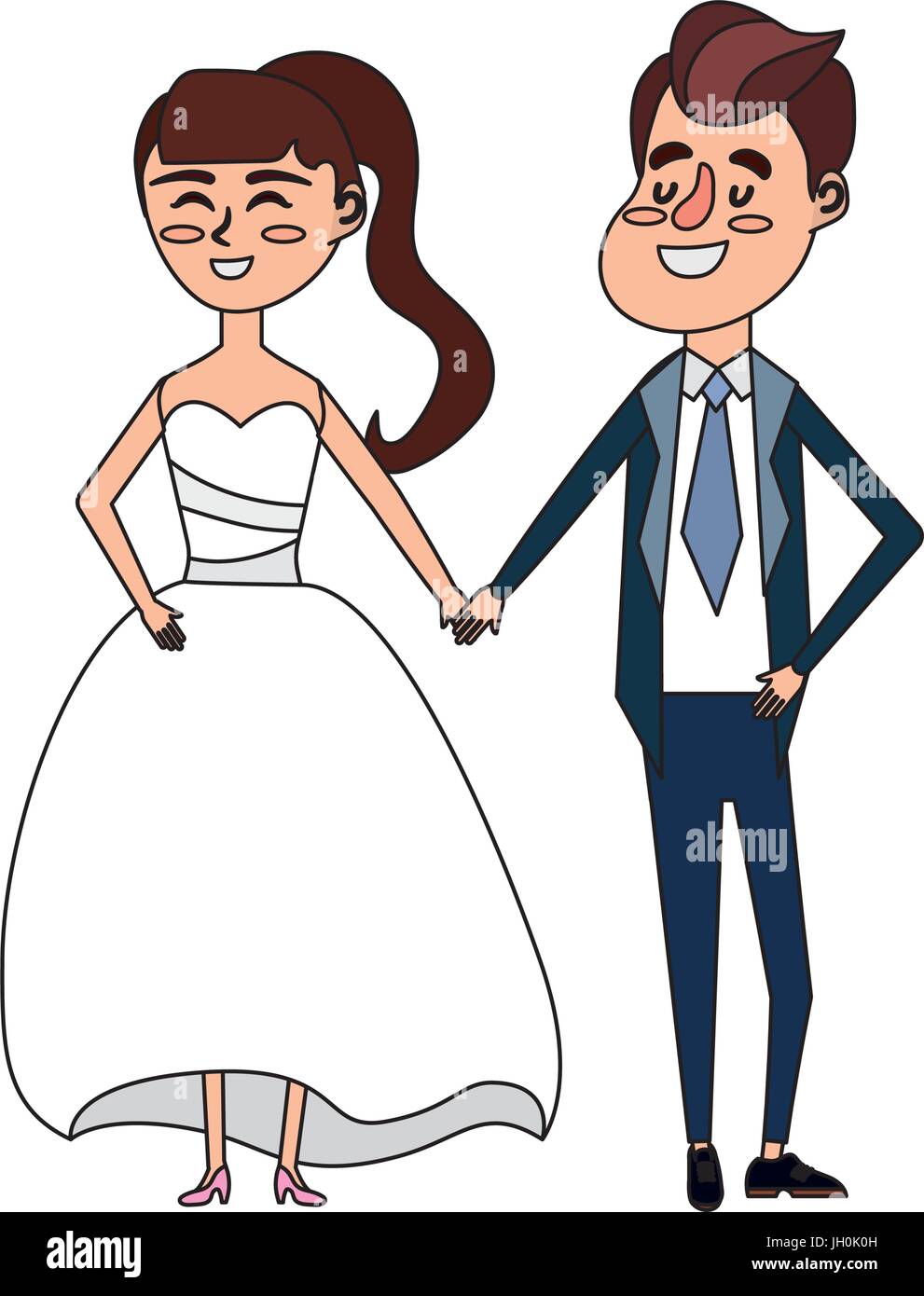 happy couple together and romantic celebration Stock Vector Image & Art ...