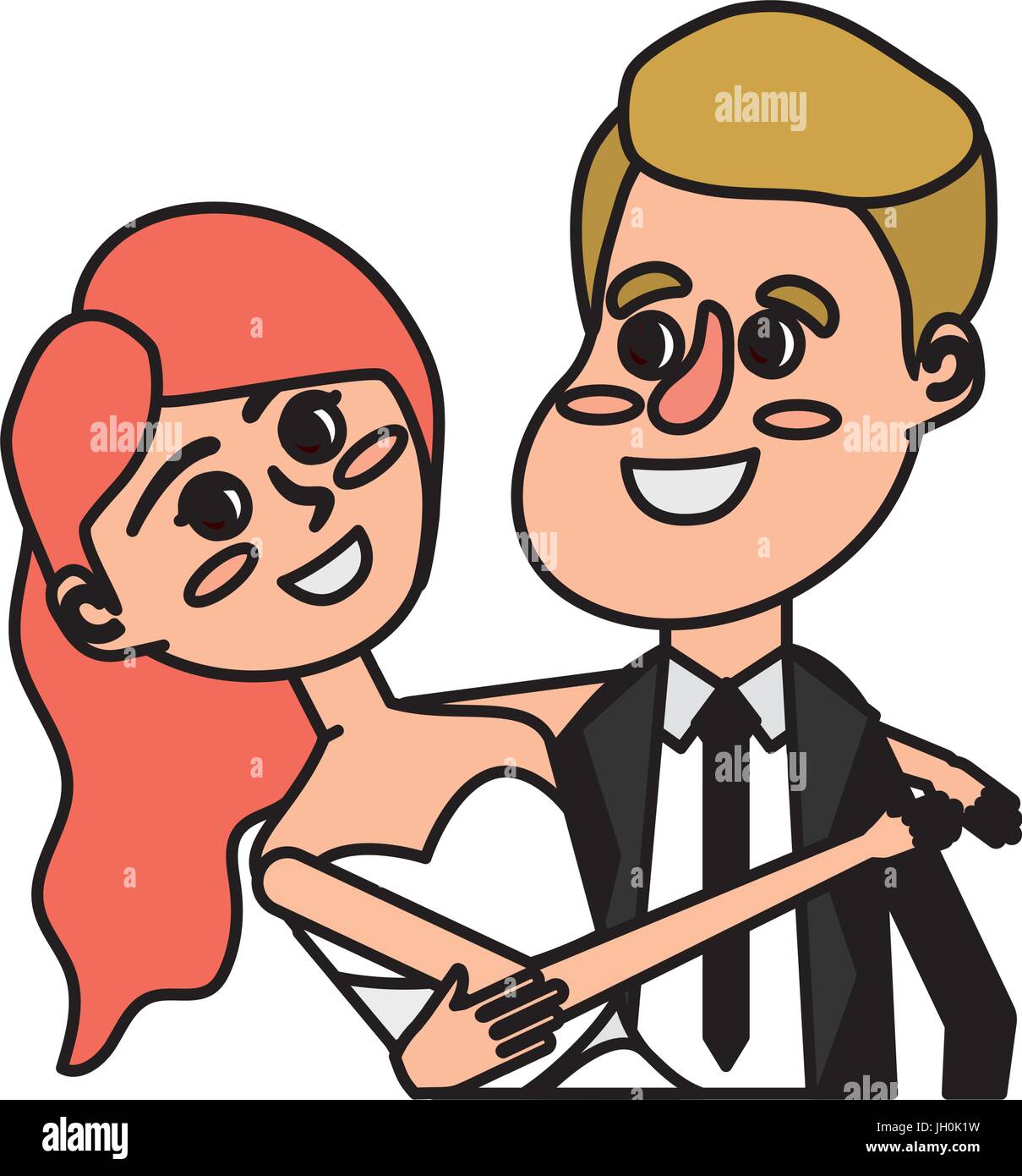 happy couple together and romantic celebration Stock Vector Image & Art ...