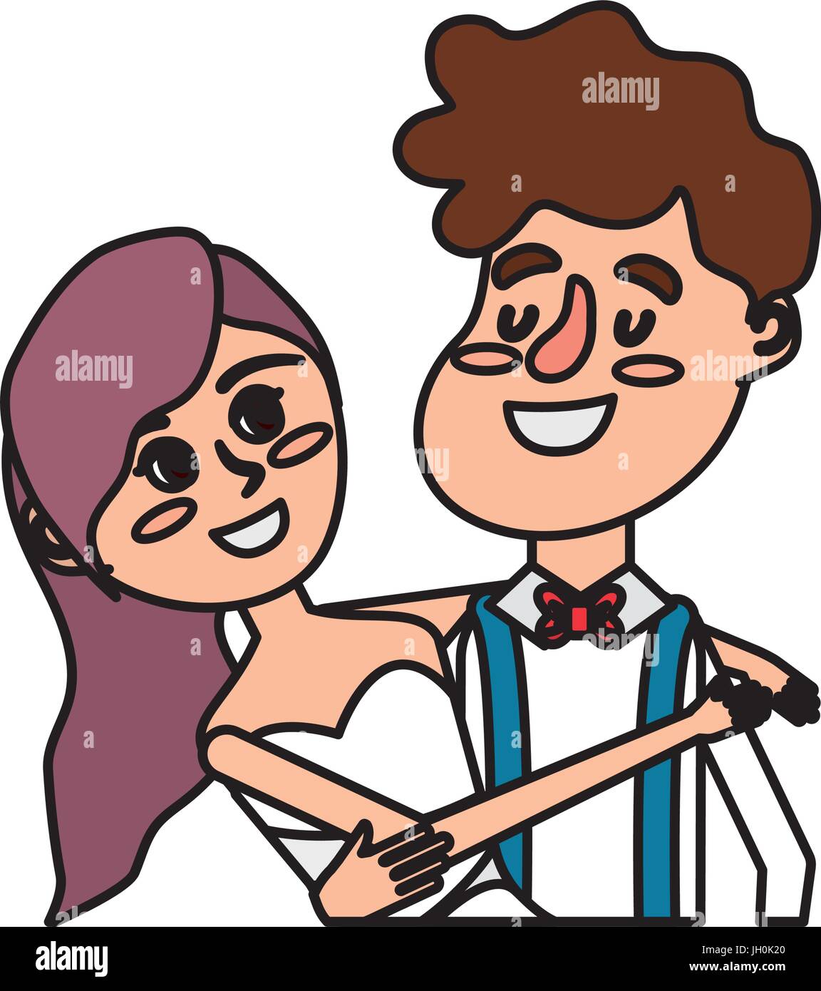 happy couple together and romantic celebration Stock Vector Image & Art ...