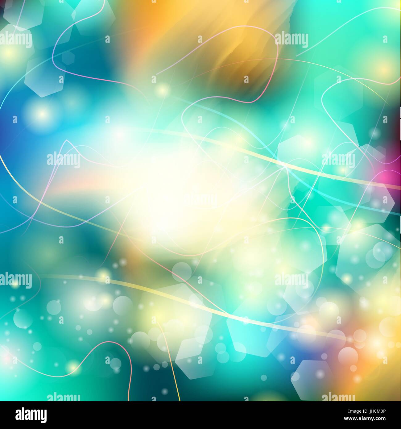 Vector abstract defocused bokeh lights background. Festive blurred ...