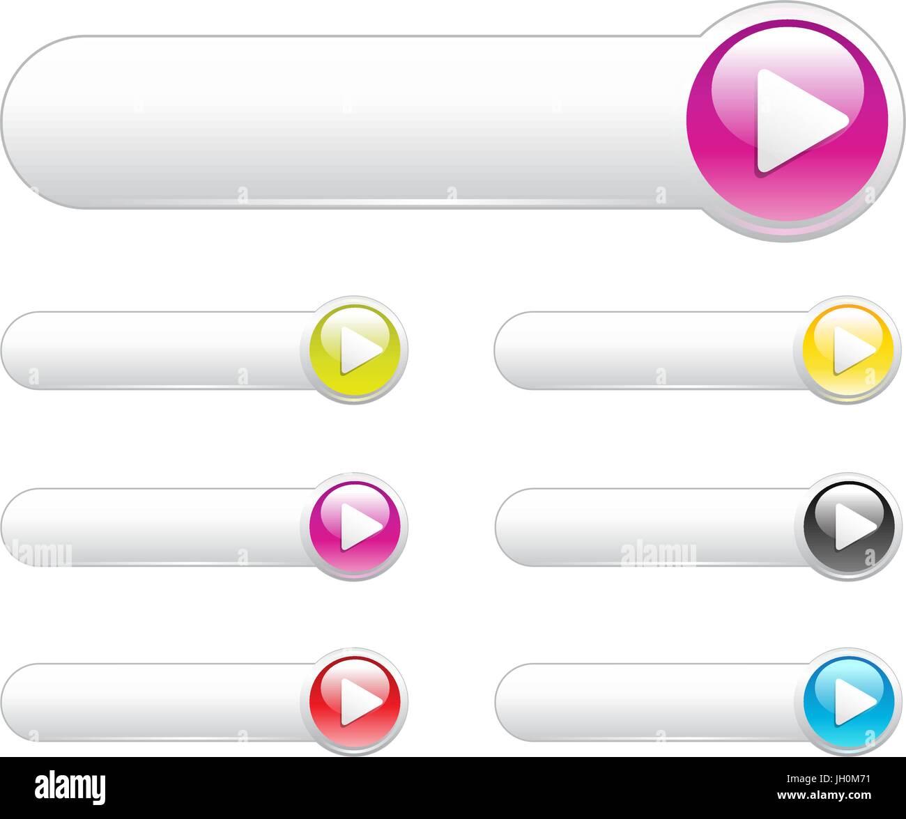 Vector web menu buttons hi-res stock photography and images - Alamy