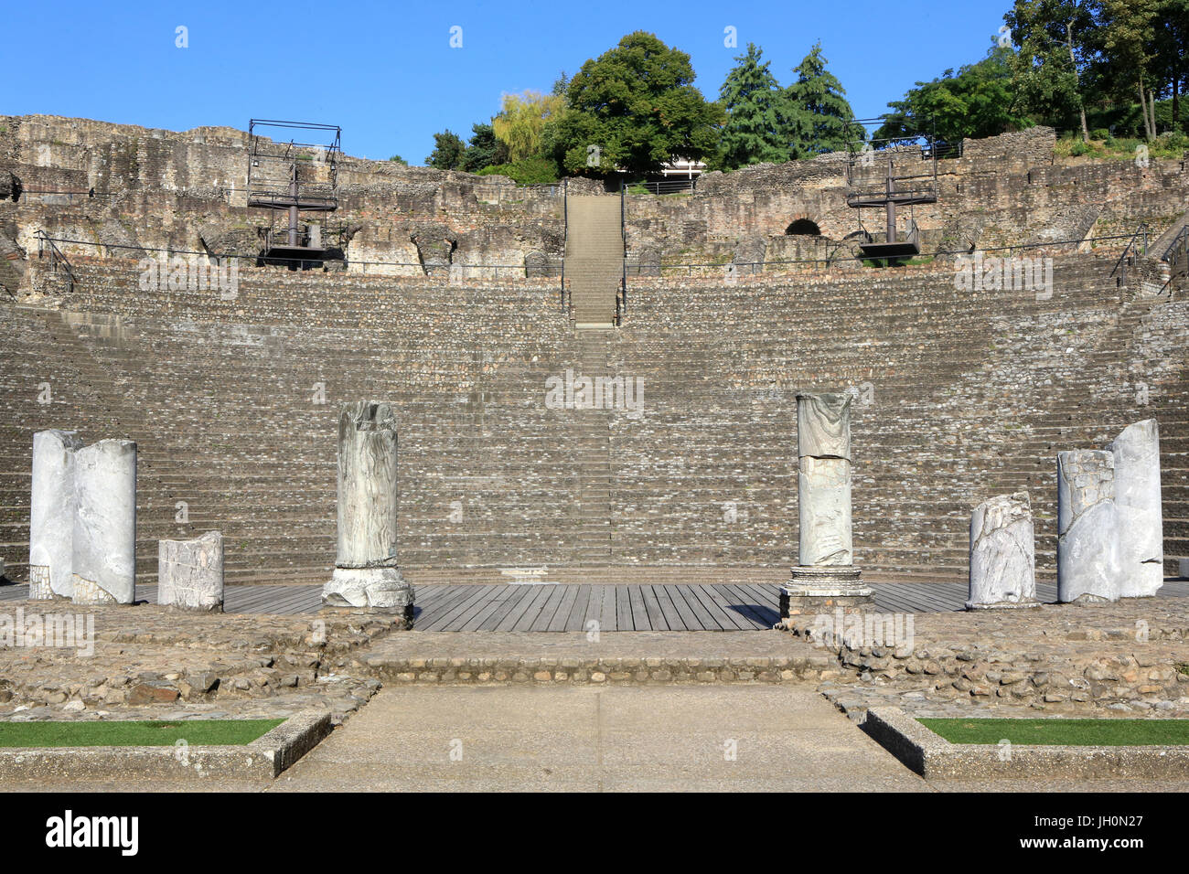 Ancient Theatre of Fourvire. Lyon.  France. Stock Photo