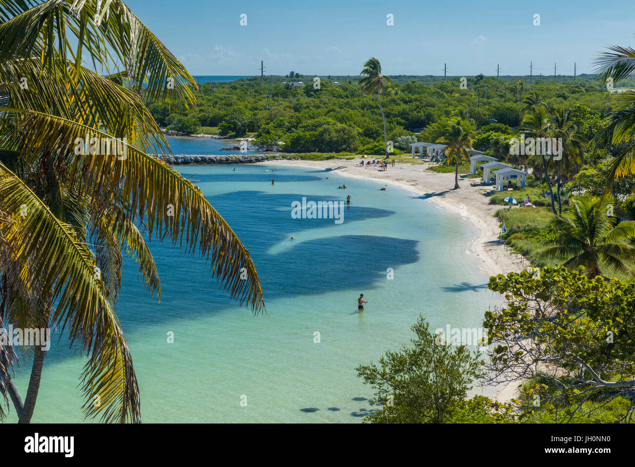 Clear clean water at Calusa Beach at Bahia Honda State Park on Big Pine Key  in the Florida Keys Stock Photo - Alamy