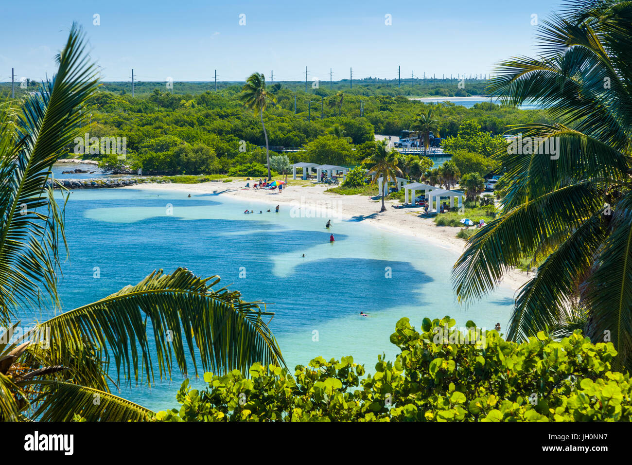 Clear clean water at Calusa Beach at Bahia Honda State Park on Big Pine