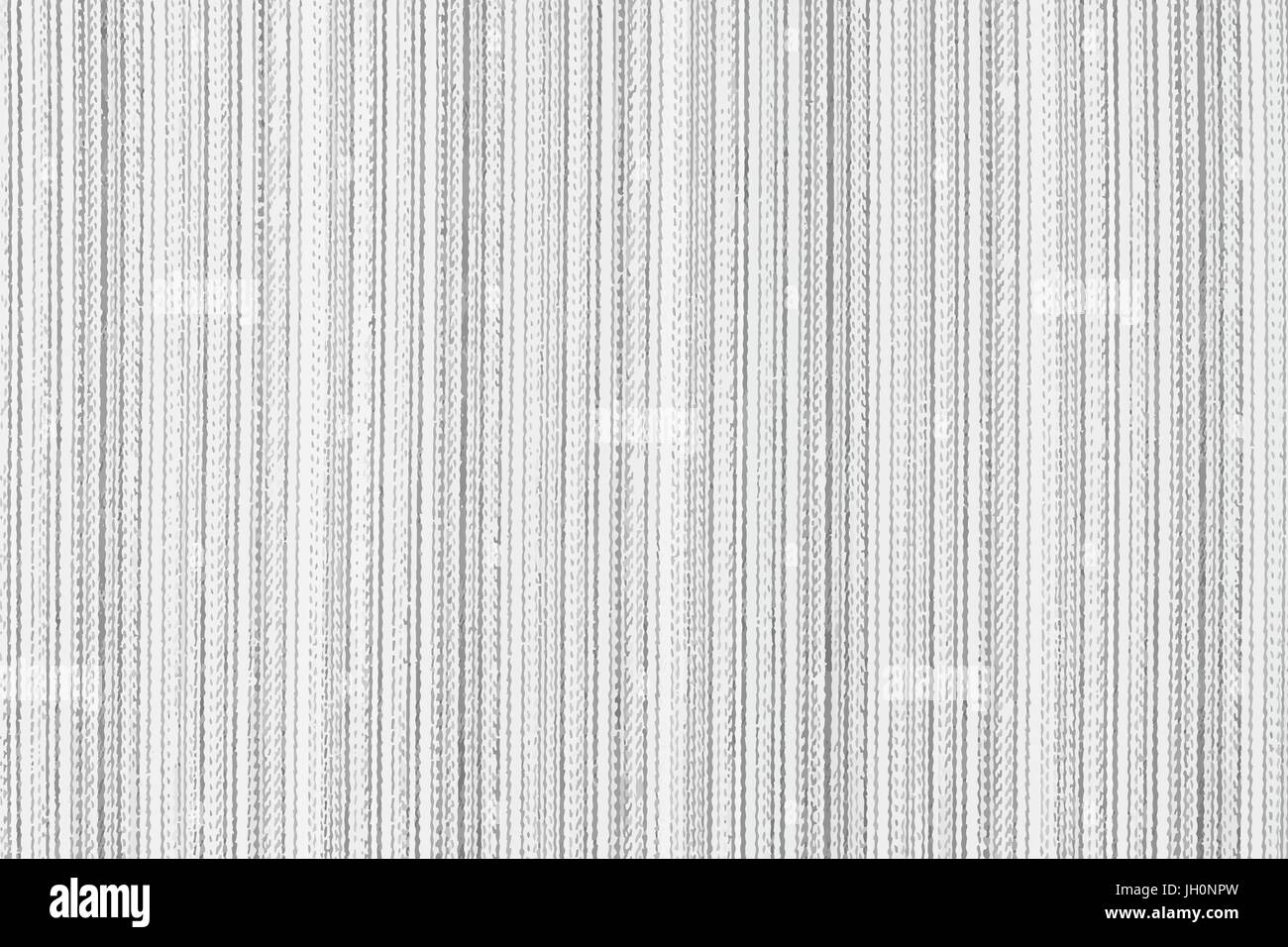 Striped fabric background. Black and white vector texture template for overlay artwork. Stock Vector