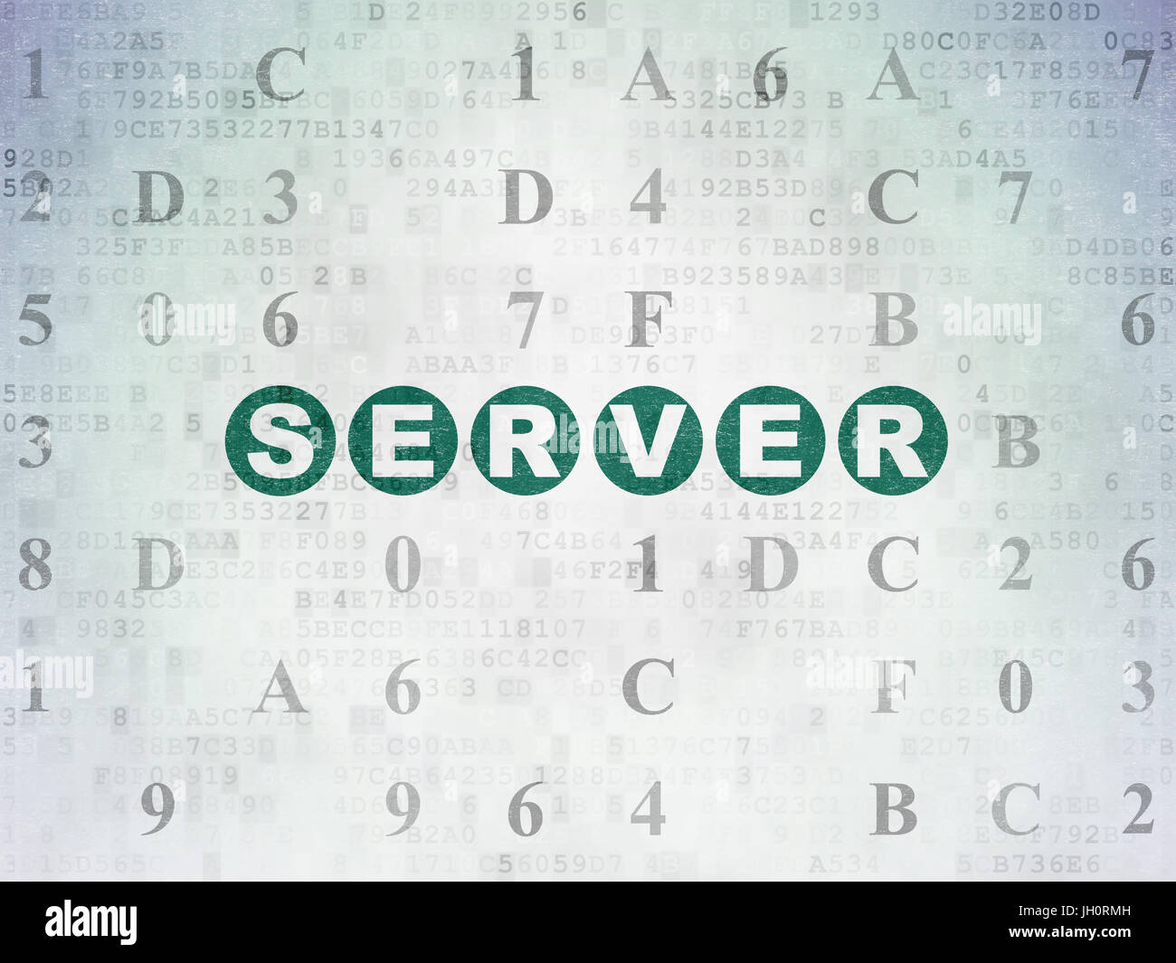 Web design concept: Server on Digital Data Paper background Stock Photo ...