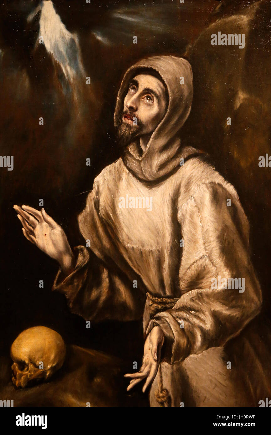 St Francis of Assisi by Domenico Theotokopoulos called El Greco. France ...