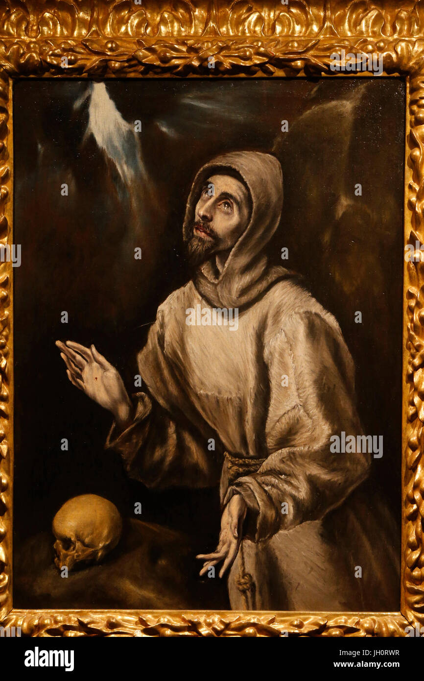 St Francis of Assisi by Domenico Theotokopoulos called El Greco. France ...