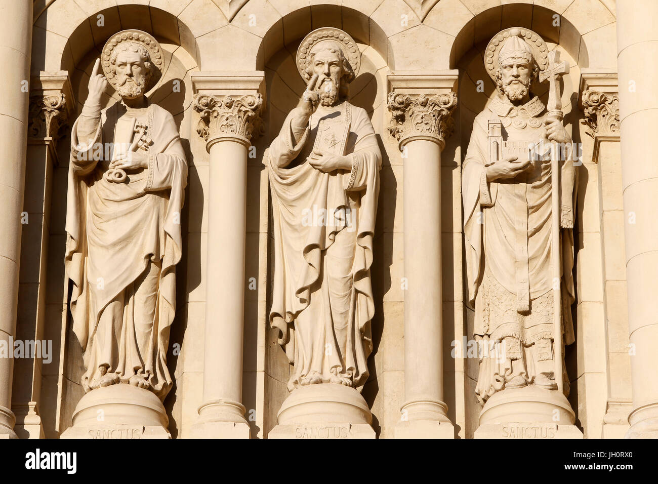 St Barnabe church, Marseille. Sculptures. France Stock Photo Alamy