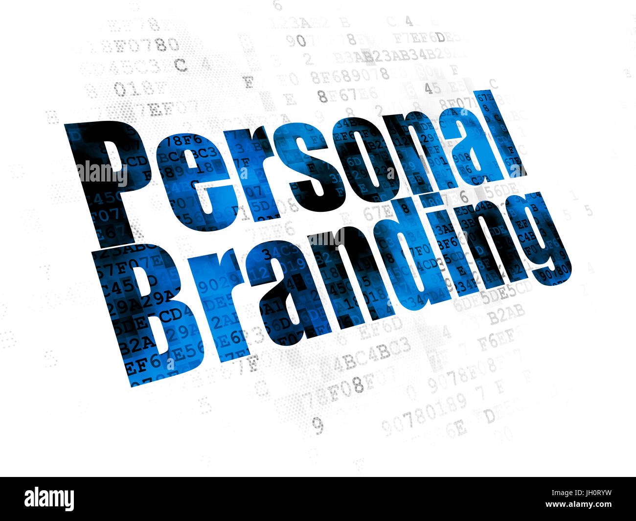 Marketing concept: Personal Branding on Digital background Stock Photo