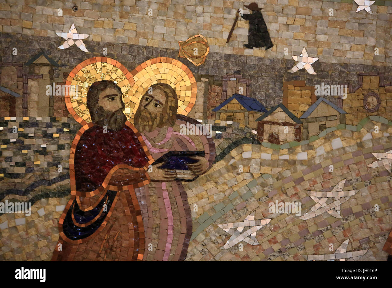 St. James and his brother, John. Details. Mosaics. Artwork Miss Larissa