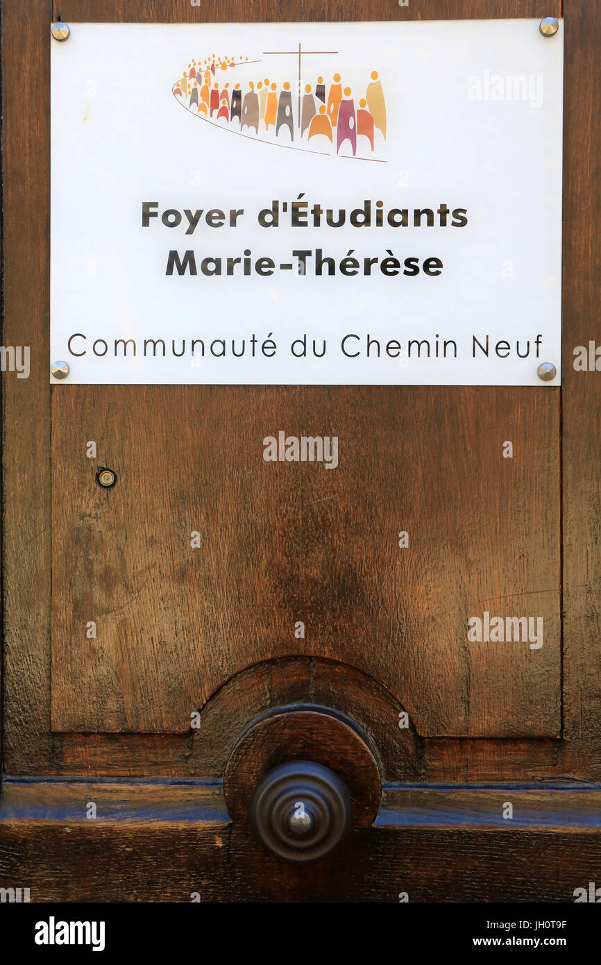 Student residence Marie-ThŽrse. Community of Chemin Neuf. Lyon. France. Stock Photo