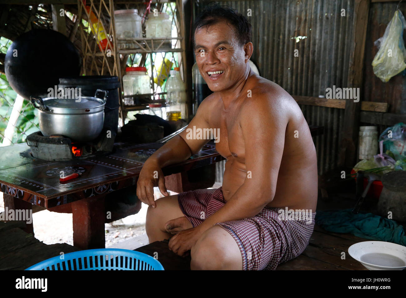 AMK microfinance client. Cambodia. Stock Photo