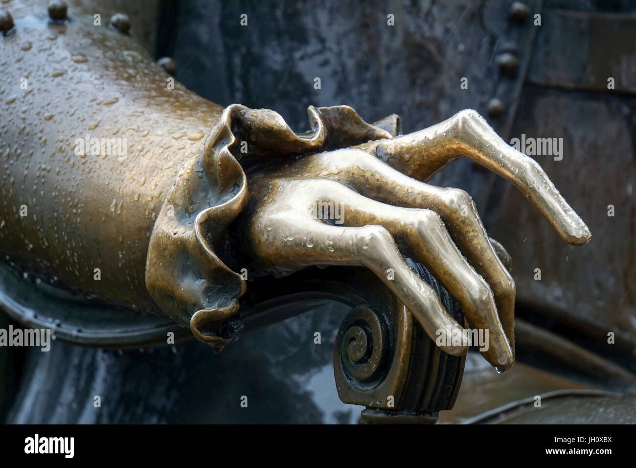 Close up of the Statue of Peter the Great in the Peter and Paul Fortress. Saint Petersburg, Russia Stock Photo