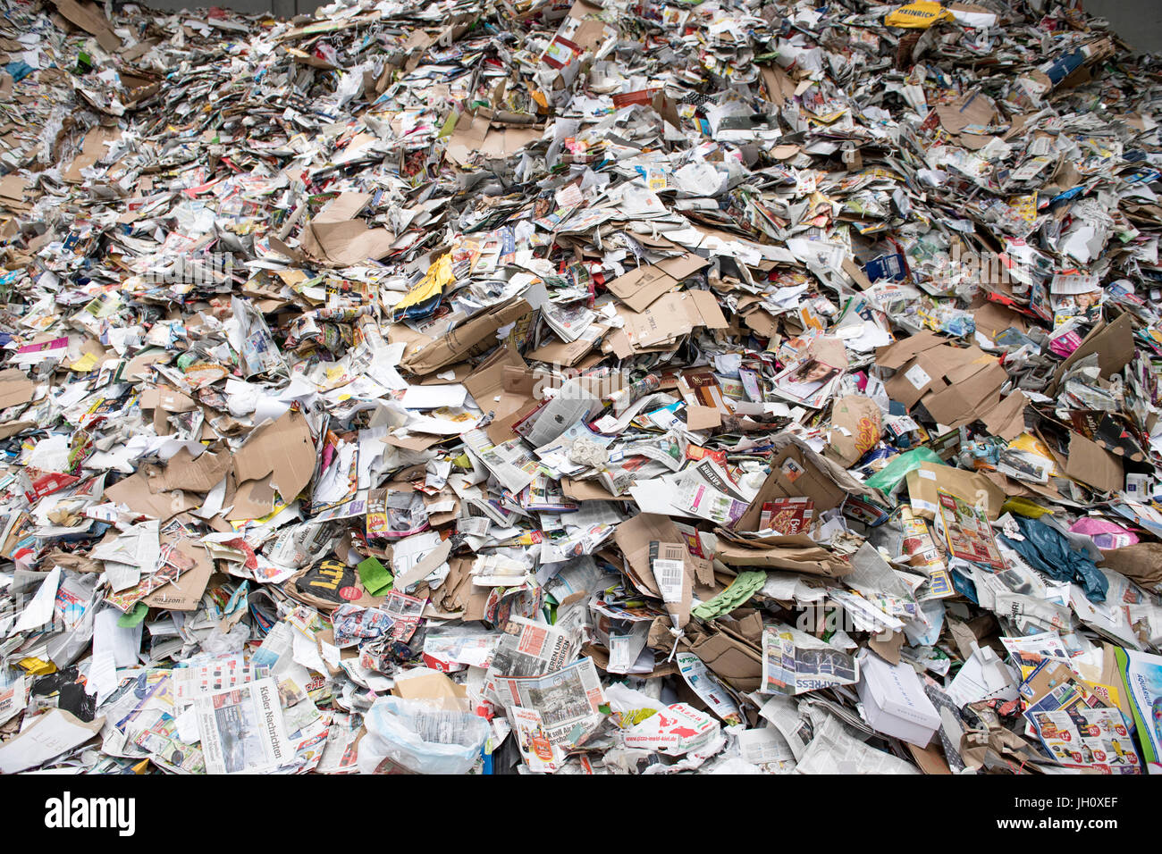 massive trash on a dump Stock Photo