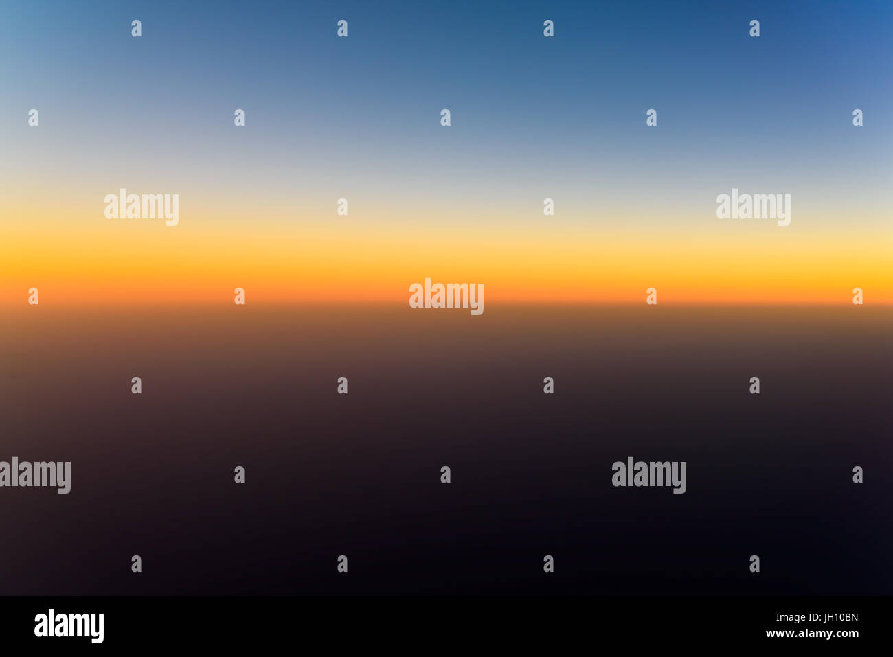 Aerial Photo Of Ocean Sunset Stock Photo - Alamy