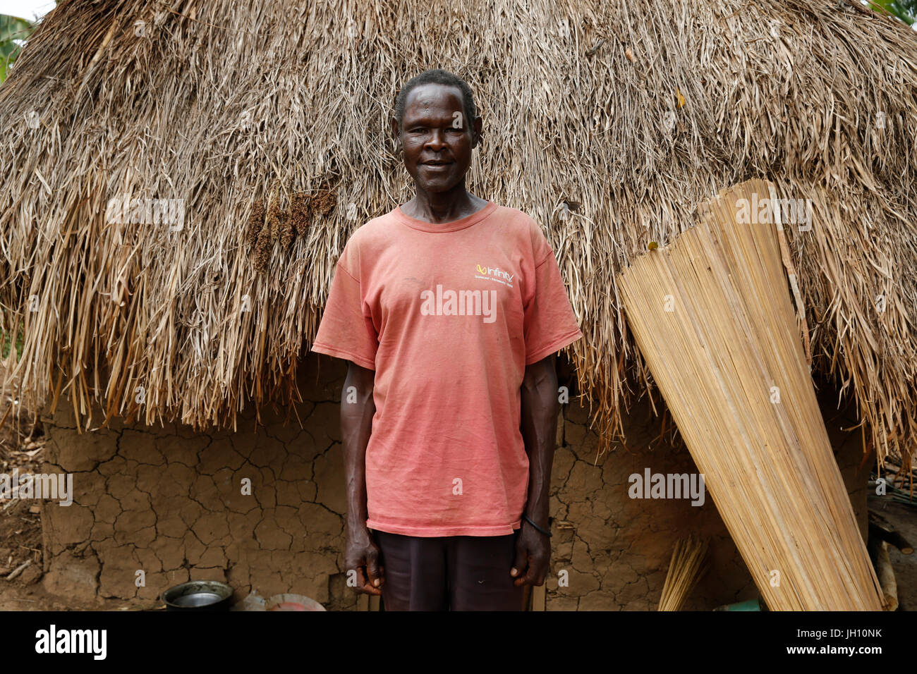 Ugandan villager. Uganda. Stock Photo