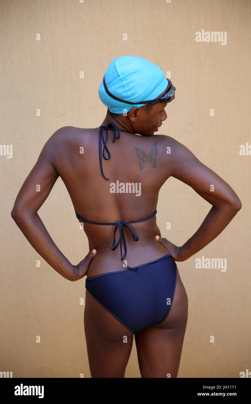 Model Release 307 Caucasian teen in swimsuit Stock Photo - Alamy