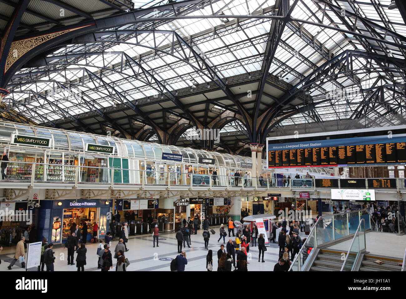 Liverpool Street station, London. United kingdom. Stock Photo