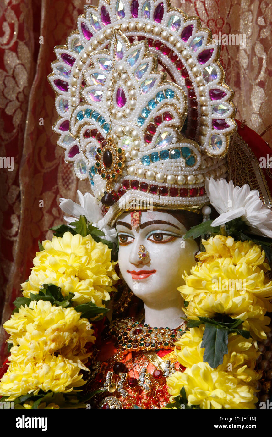 Shree Ram Mandir, Leicester. Sita murthi. United kingdom. Stock Photo
