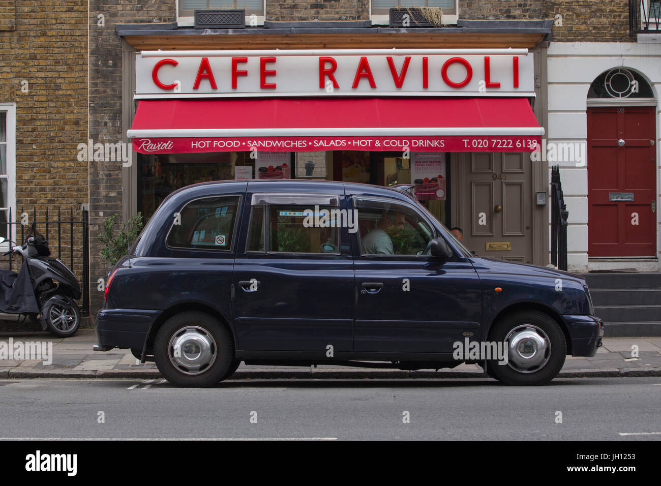 Cafe Ravioli, Horseferry Road, Westminster, London, UK Stock Photo