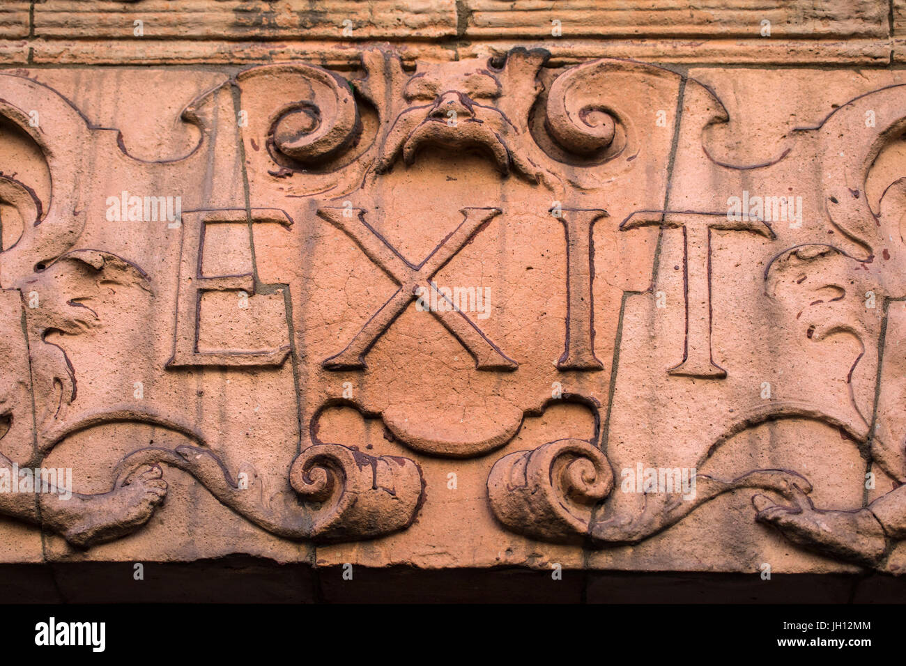 Antique exit sign hi-res stock photography and images - Alamy