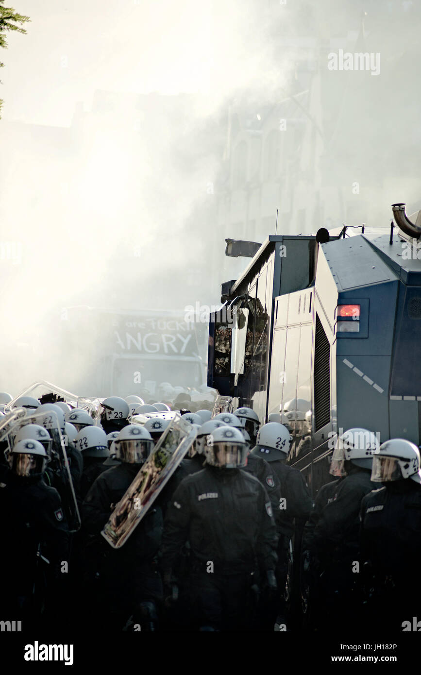 G20 Polizei Stock Photo