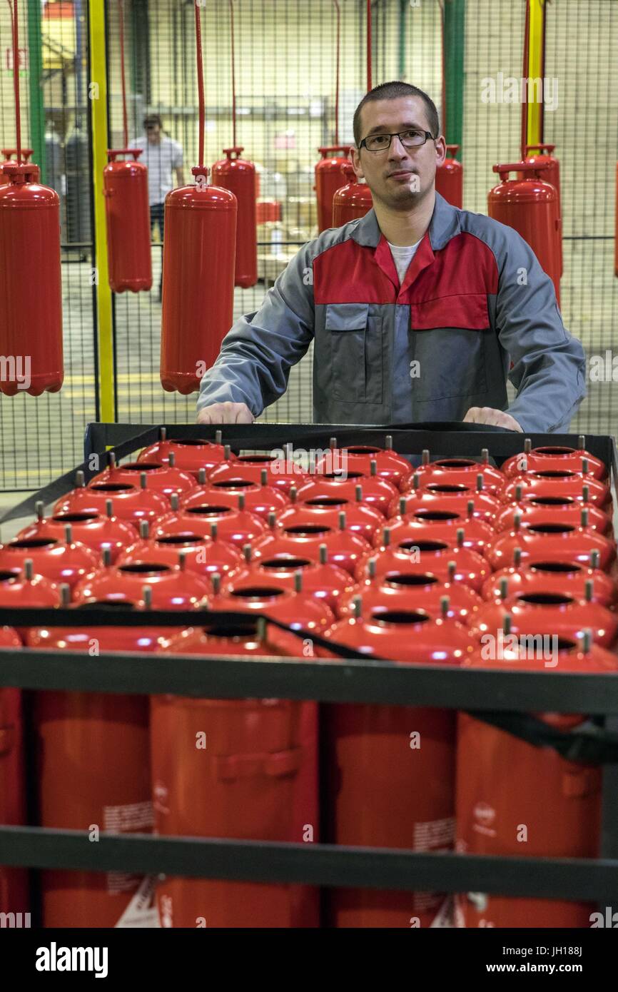 Fire Extinguishers Line High Resolution Stock Photography and Images ...