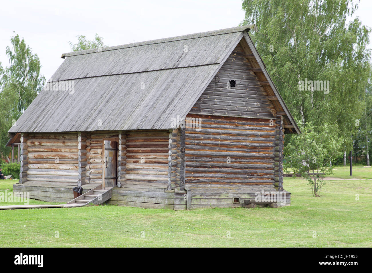 Old Russian wooden houses and structures, Russia Stock Photo - Alamy