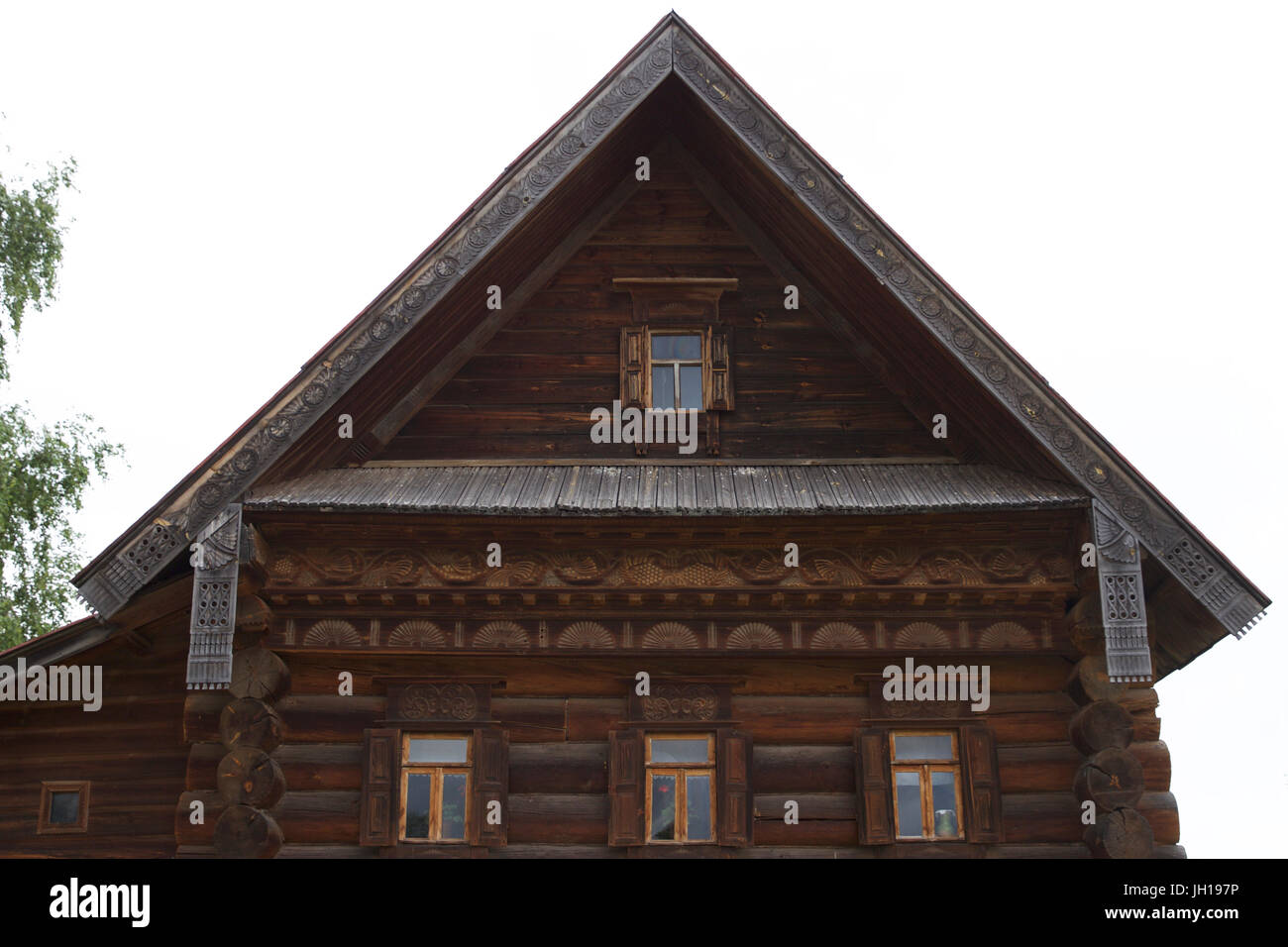 Old Russian wooden houses and structures, Russia Stock Photo - Alamy