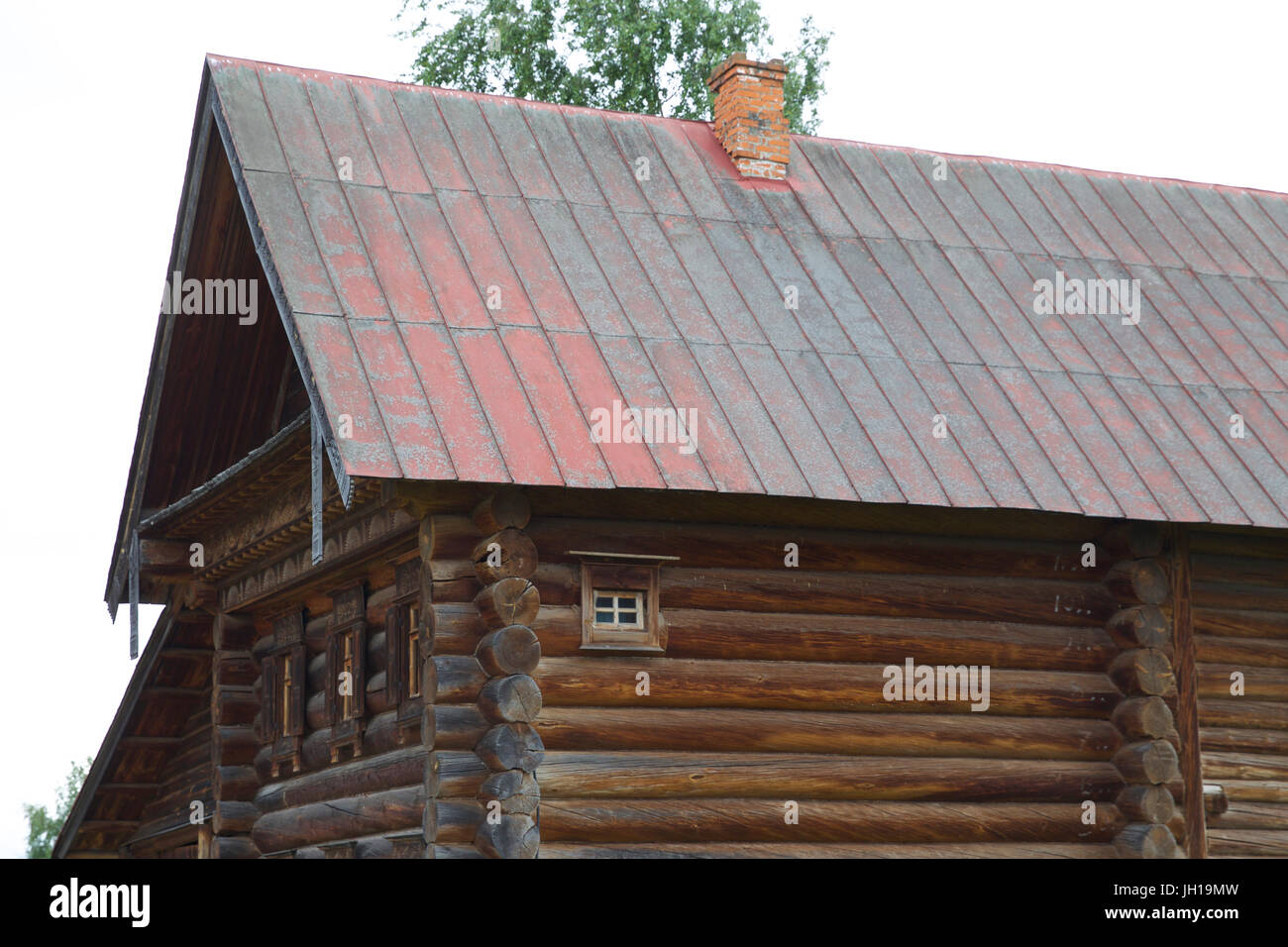 Old Russian wooden houses and structures, Russia Stock Photo - Alamy