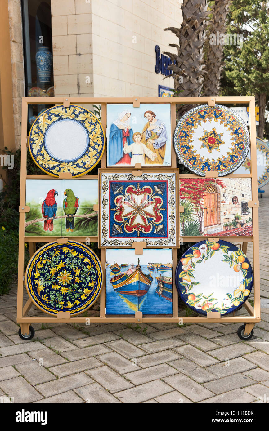 Craft shops at the artisan village and Ta' Qali Crafts Centre and artisan village Malta in old