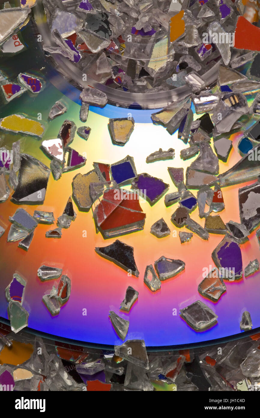 CD & DVD recycling Stock Photo Alamy