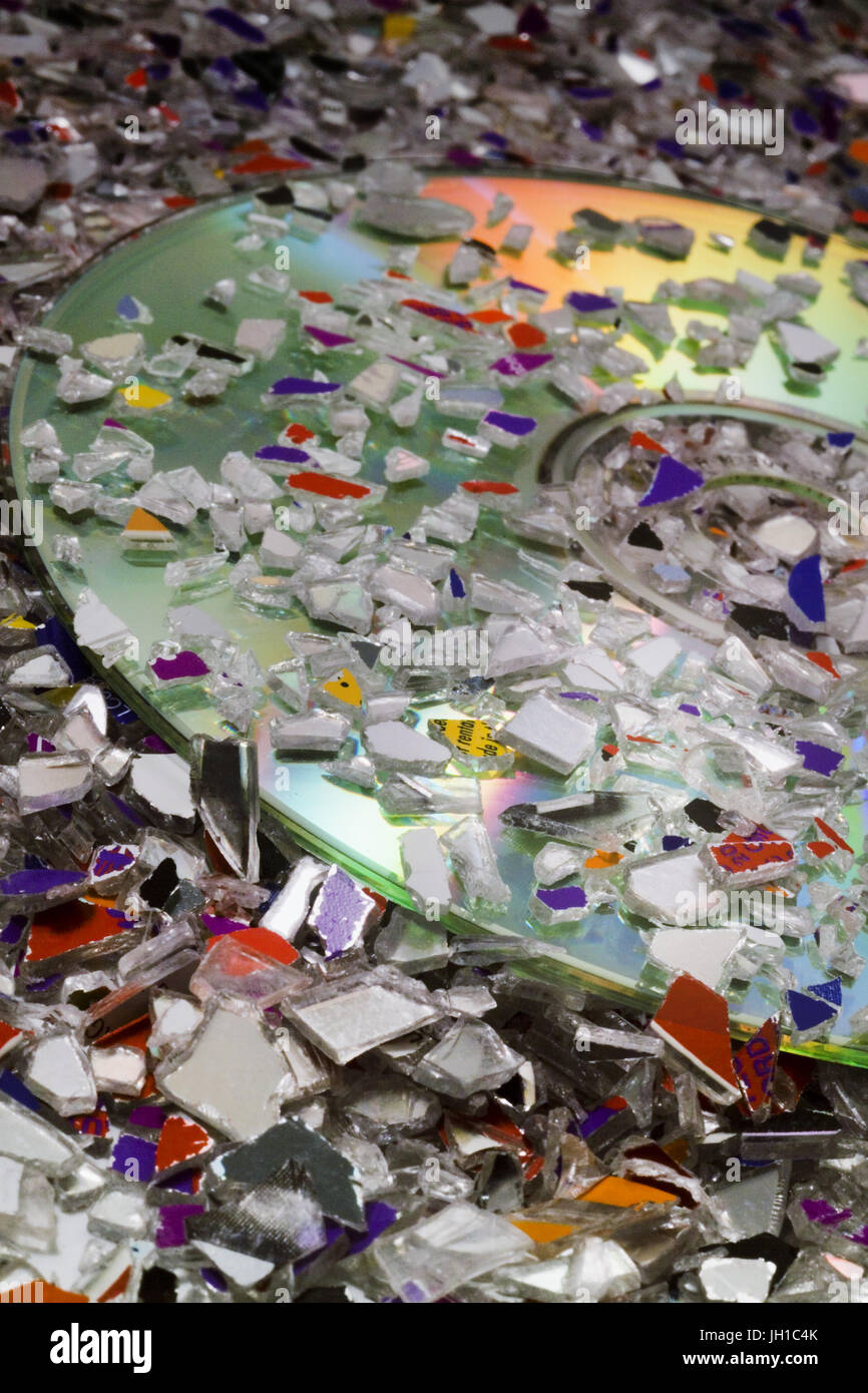 CD & DVD recycling Stock Photo Alamy