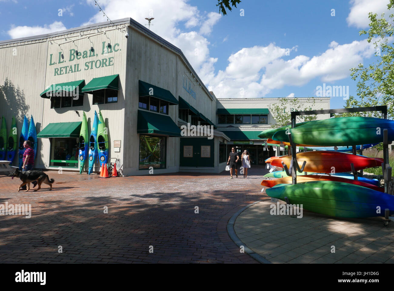 The L.L.Bean store in Freeport Maine Stock Photo
