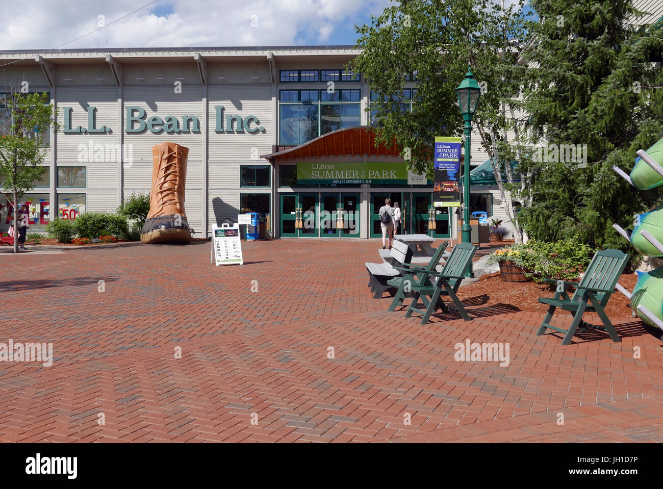 The L.L. Bean store in Freeport Maine Stock Photo