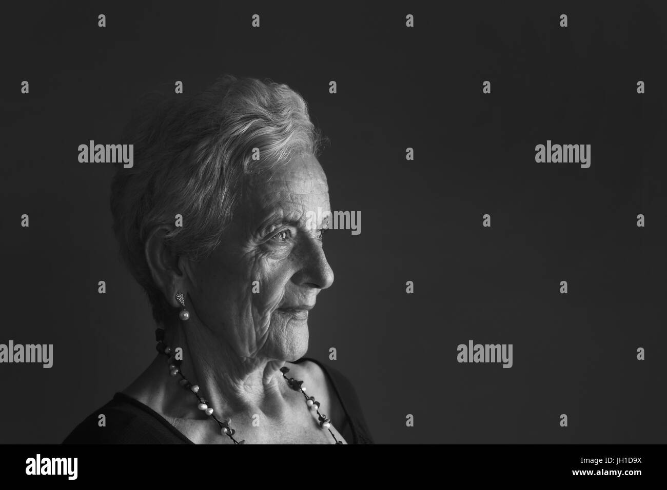 Portrait of a Senior woman Stock Photo