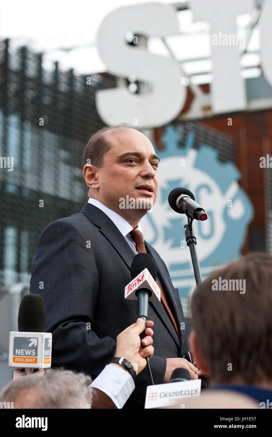 Basil Kerski, director of the European Solidarity Centre in Gdansk, Poland. Stock Photo
