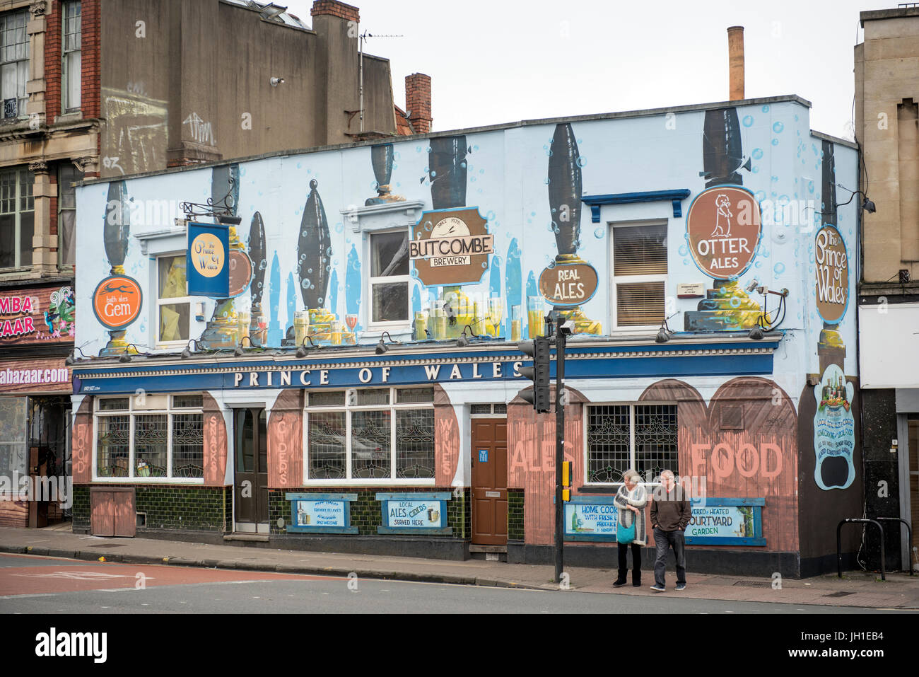 The Prince of Wales pub on Gloucester Road, Bristol UK Stock Photo Alamy