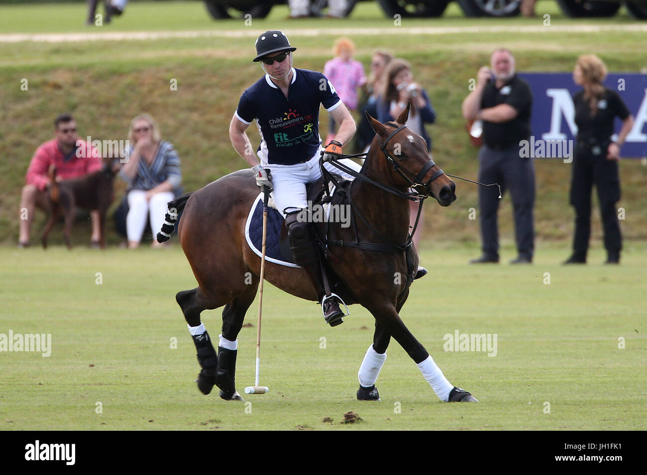 Gloucestershire Festival of Polo at Beaufort Polo Club in Westonbirt, Gloucestershire.  Featuring: HRH Prince William Where: Westonbirt, Gloucestershire, United Kingdom When: 11 Jun 2017 Credit: WENN.com Stock Photo