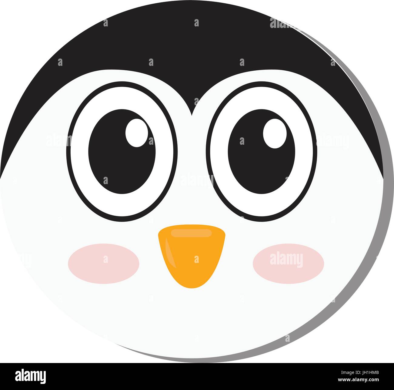 Penguin face Stock Vector Images - Alamy