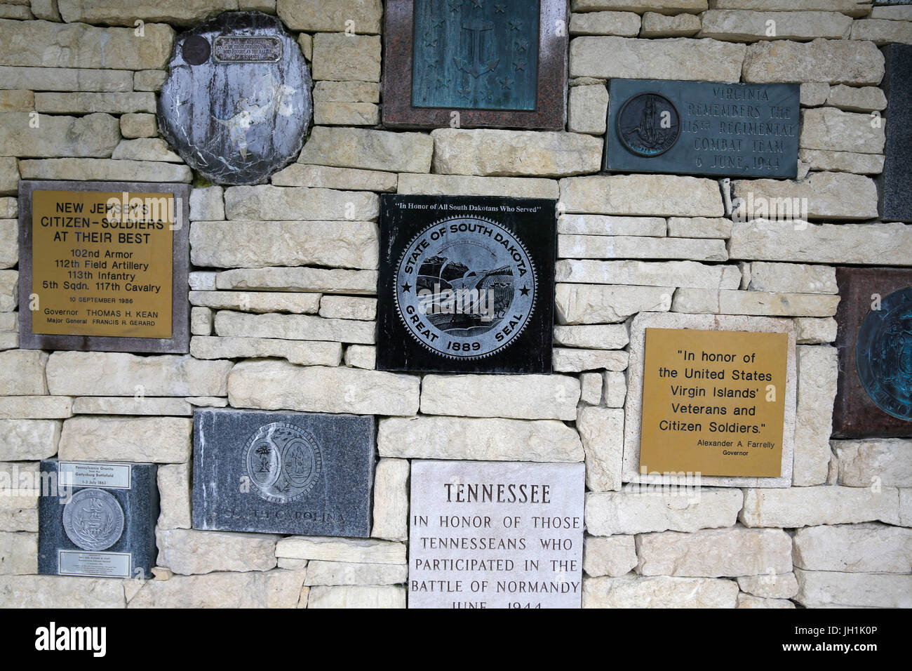 Memorial Valley at the Peace Memorial in Caen, Normandy. France. Stock Photo