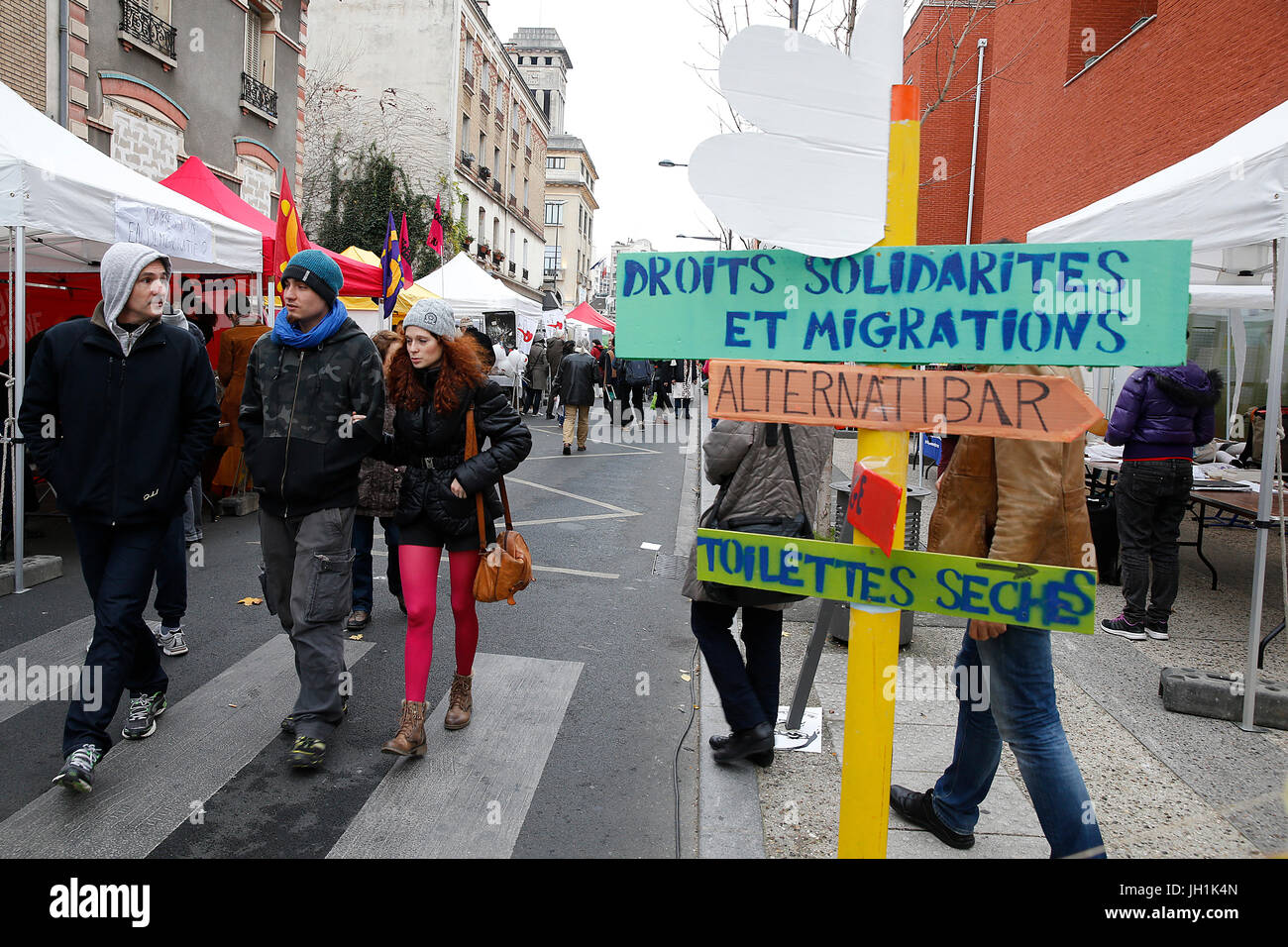 Peoples' Climate Summit - Sommet citoyen pour le climat. France. Stock Photo